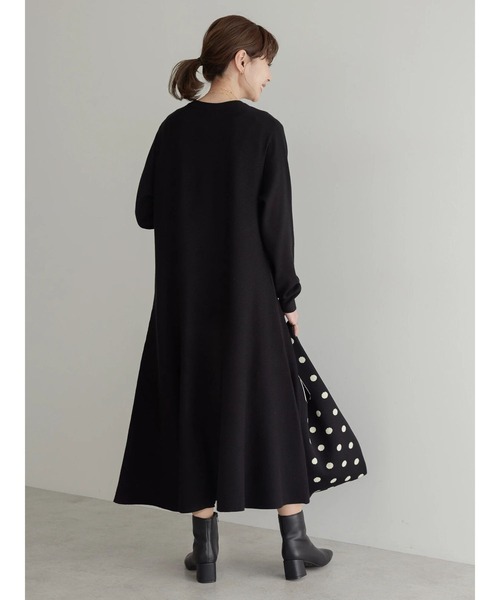 「AMERICAN HOLIC」 ニットワンピース M チャコールグレー レディース_画像4