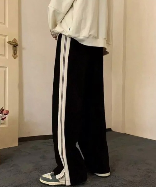 「BARELY BLUE」 スウェットパンツ MEDIUM ブラウン レディース_画像3