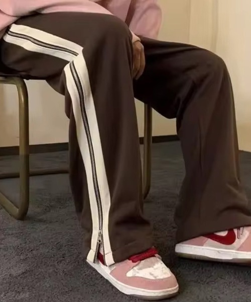 「BARELY BLUE」 スウェットパンツ MEDIUM ブラウン レディース_画像7