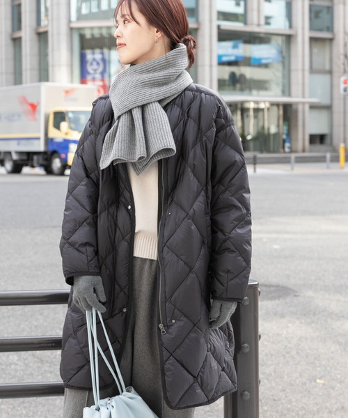 URBAN RESEARCH DOORS」 ダウンコート MEDIUM アイボリー レディース 