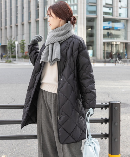 URBAN RESEARCH DOORS」 ダウンコート MEDIUM アイボリー レディース 