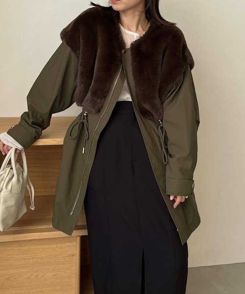 CAPRICIEUX LE'MAGE（カプリシューレマージュ） ノーカラーコート 38