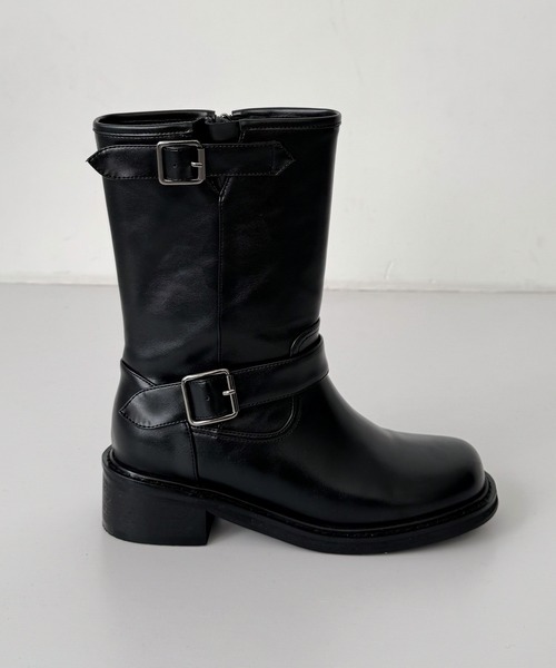 「CANAL JEAN」 ブーツ 24.5 ブラック レディース_画像6