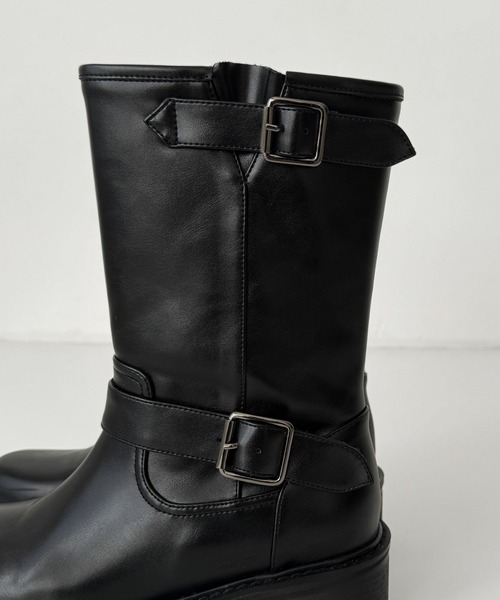 「CANAL JEAN」 ブーツ 24.5 ブラック レディース_画像9