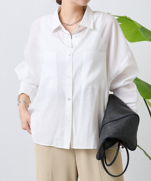 「Jena espace merveilleux」 長袖ブラウス FREE パープル レディース_画像5