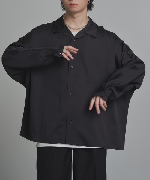 「ADAMASTE」 長袖シャツ SMALL ダークブルー メンズ_画像3