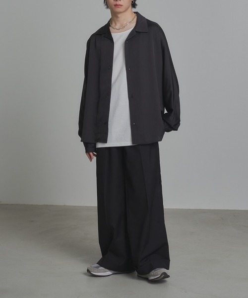 「ADAMASTE」 長袖シャツ SMALL ダークブルー メンズ_画像6