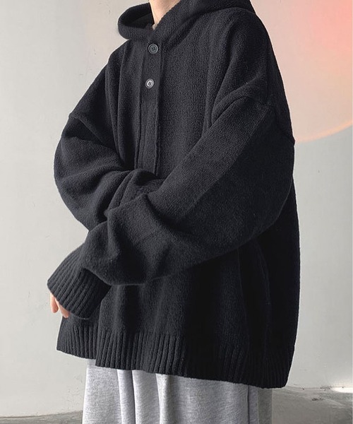 「BLANC FICELLE」 長袖ニット X-LARGE ブラック メンズ_画像3