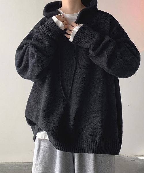 「BLANC FICELLE」 長袖ニット X-LARGE ブラック メンズ_画像4