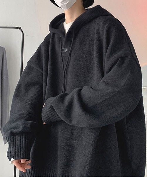 「BLANC FICELLE」 長袖ニット X-LARGE ブラック メンズ_画像5