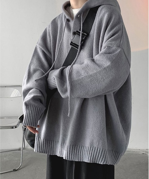 「BLANC FICELLE」 長袖ニット X-LARGE ブラック メンズ_画像8