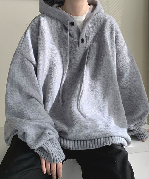 「BLANC FICELLE」 長袖ニット X-LARGE ブラック メンズ_画像9