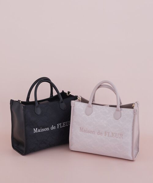 Maison de FLEUR（メゾンドフルール） ハンドバッグ レース2Wayトート