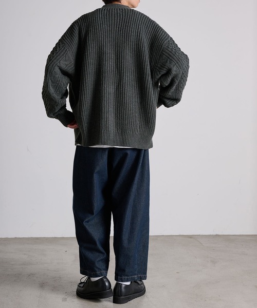 「Anchor Smith」 ニットカーディガン M ブラウン メンズ_画像5