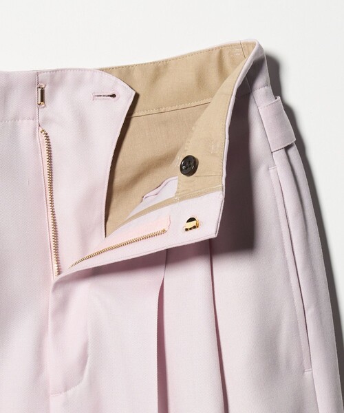 スラックス パンツ 「6(ROKU)」ハイウエスト タック パンツ レディースの画像