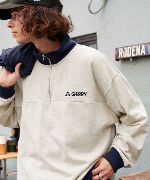 「GERRY」 スウェットカットソー M 杢グレー メンズ_画像2