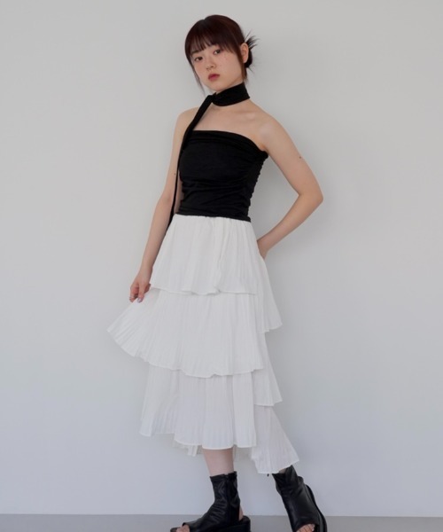 「Uenui」 フリルスカート FREE ブラック レディース_画像5