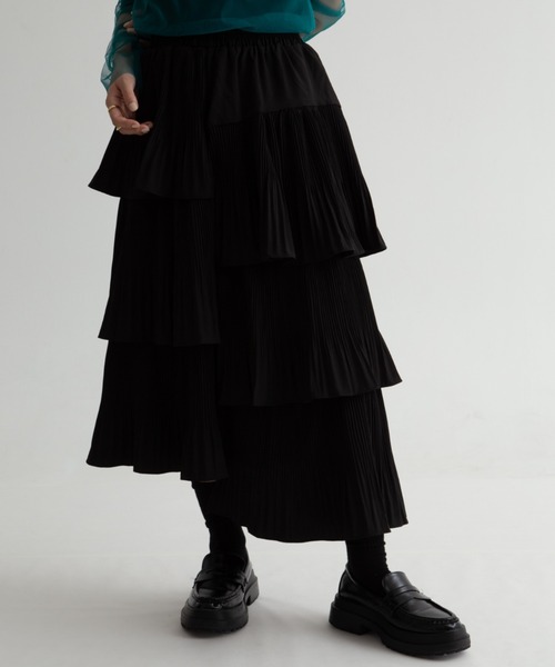 「Uenui」 フリルスカート FREE ブラック レディース_画像8