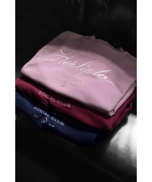 「Her lip to」 スウェットカットソー FREE レッド レディース_画像8