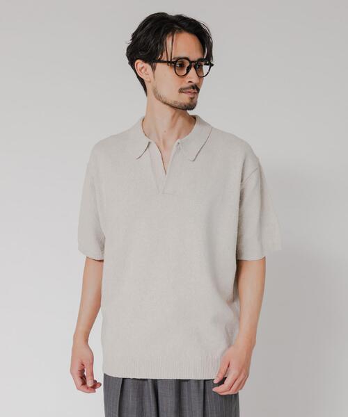 URBAN RESEARCH ベージュポロシャツ セットLサイズ URBAN RESEARCH（アーバンリサーチ） ポロシャツ 半袖 SILK NOIL