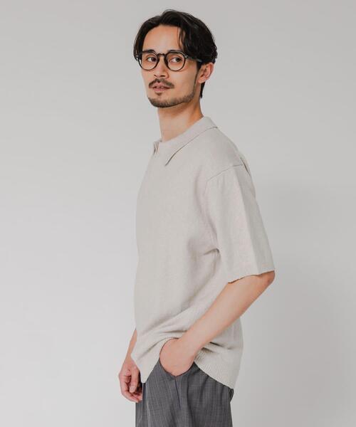 URBAN RESEARCH ベージュポロシャツ セットLサイズ URBAN RESEARCH（アーバンリサーチ） ポロシャツ 半袖 SILK NOIL