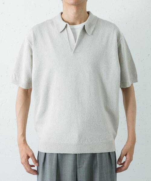 URBAN RESEARCH（アーバンリサーチ） ポロシャツ 半袖 SILK NOIL