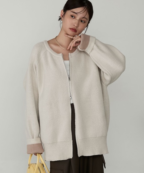 「MONO-MART」 ニットカーディガン M ブラック レディース_画像10