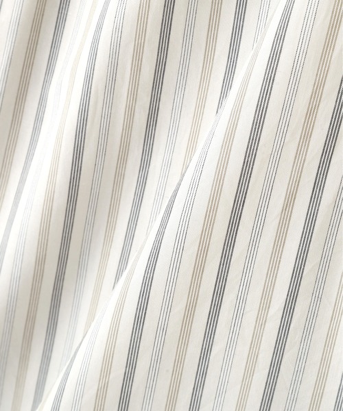 MARGARET HOWELL（マーガレットハウエル） シャツ COTTON SILK STRIPE