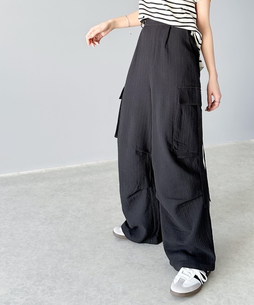 「Java」 カーゴパンツ LARGE ブラック レディース_画像3
