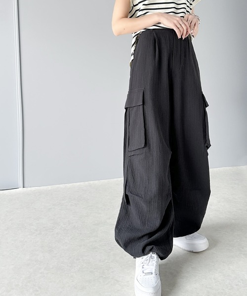 「Java」 カーゴパンツ LARGE ブラック レディース_画像6