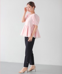 「Fit more」 パンツ M アイボリー レディースの画像3