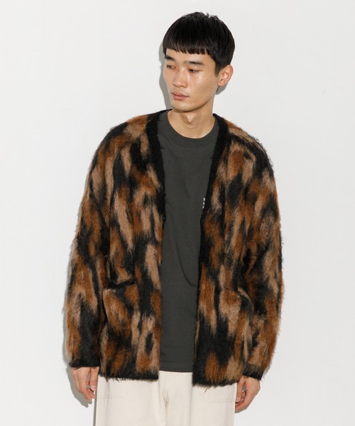 「AMERICAN RAG CIE」 ニットカーディガン M ブラック メンズ