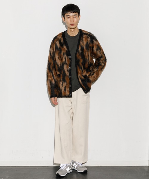 「AMERICAN RAG CIE」 ニットカーディガン M ブラック メンズ