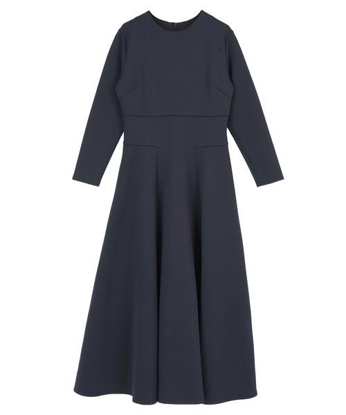 「ur's」 長袖ワンピース S ネイビー レディース_画像3