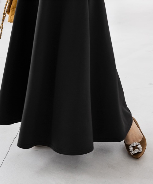 「ur's」 長袖ワンピース S ネイビー レディース_画像4