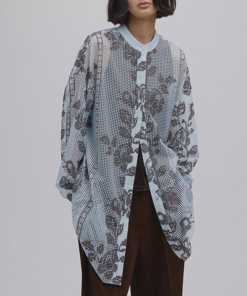 【倉吉店】 中古 AMERI | アメリ 長袖シャツ MEDI CROSS SHIRT 02210430310 ベージュ 【112】 Ameri（アメリ） ブラウス シャツ MEDI CROSS STITCH LIKE SHIRT