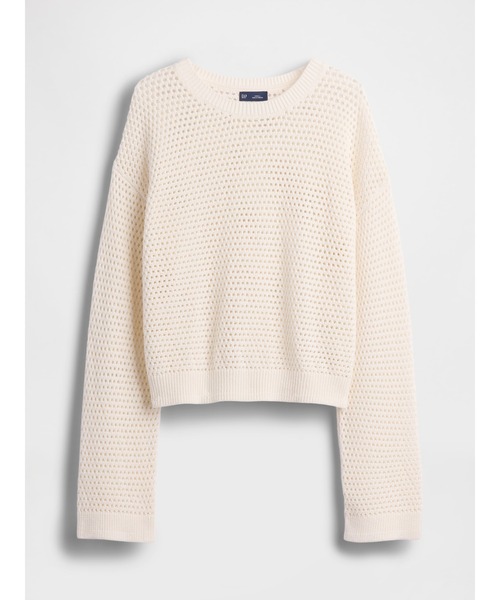 GAP（ギャップ） ニット セーター コットン100% クロシェ リラックス