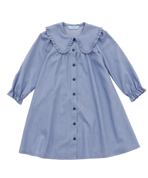 「CHOPIN」 「KIDS」シャツワンピース 130cm ブラック キッズ_画像5