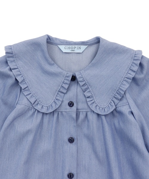 「CHOPIN」 「KIDS」シャツワンピース 130cm ブラック キッズ_画像8