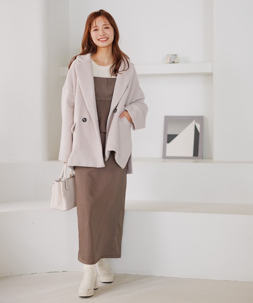 「mysty woman」 ジャケット FREE アイボリー レディース_画像7