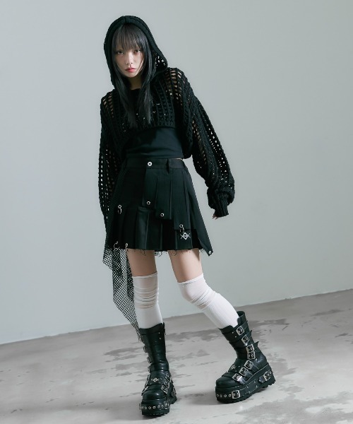 「REFLEM」 長袖ニット FREE ブラック レディース_画像7