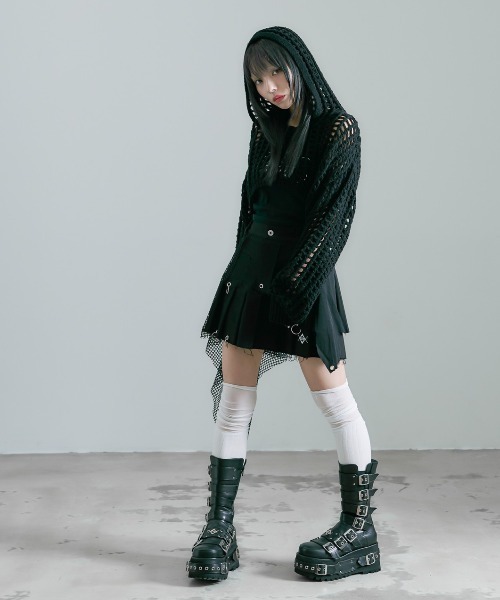 「REFLEM」 長袖ニット FREE ブラック レディース_画像8