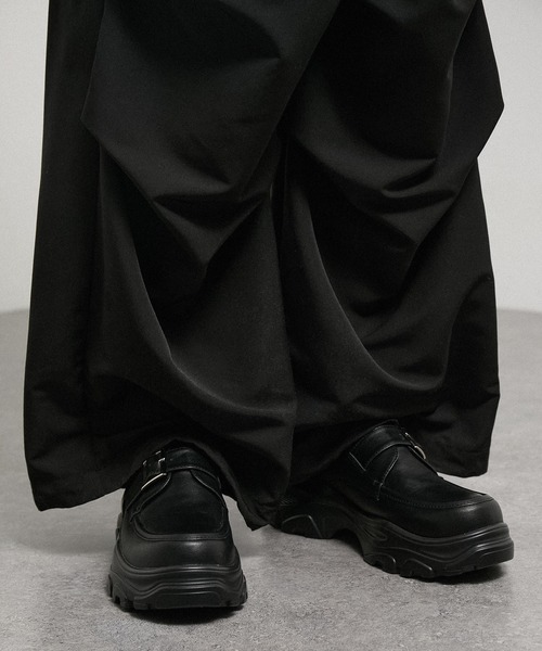 ローファー 「Alfred Alex」+5cm Chunky High-Sole Belt Sneaker