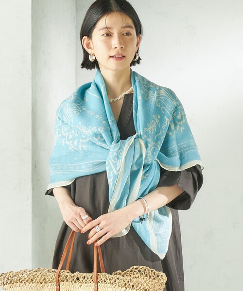 manipuri（マニプリ） ストール マフラー manipuri: 120*120 STOLE