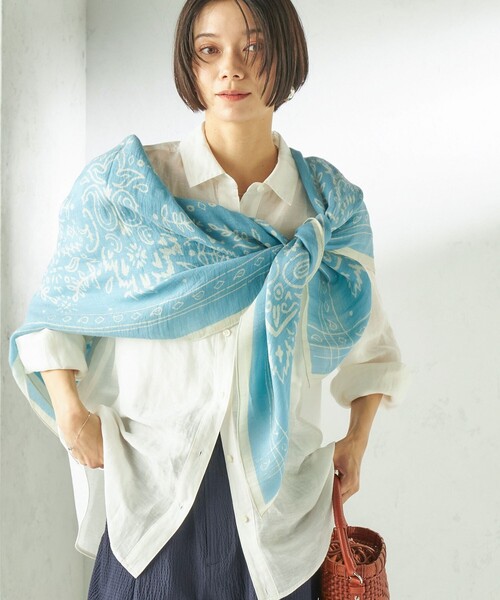 manipuri（マニプリ） ストール マフラー manipuri: 120*120 STOLE