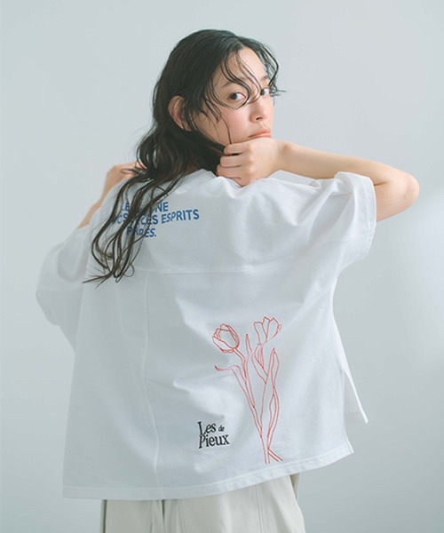 studio CLIP（スタディオクリップ） tシャツ アソートロゴ刺繍プル