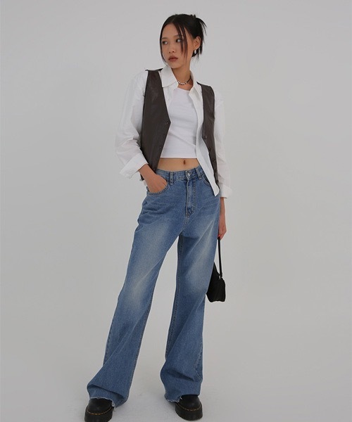 「BLACKUP」 長袖カットソー ONE SIZE グレー レディース_画像4