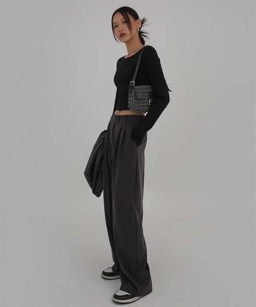 「BLACKUP」 長袖カットソー ONE SIZE グレー レディース_画像7