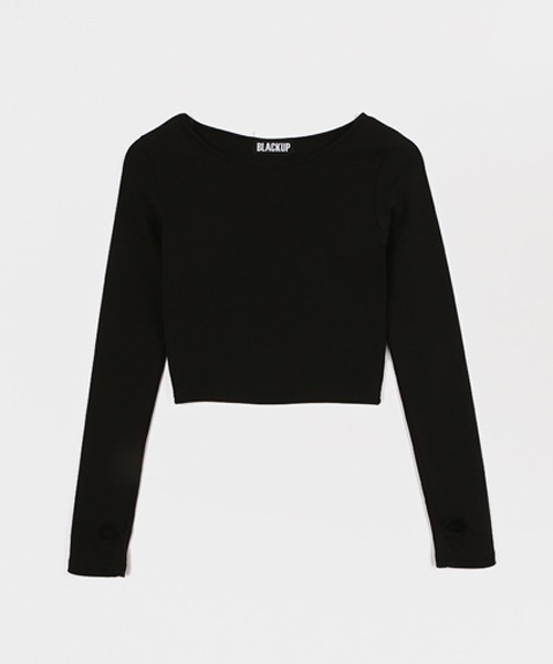 「BLACKUP」 長袖カットソー ONE SIZE グレー レディース_画像8