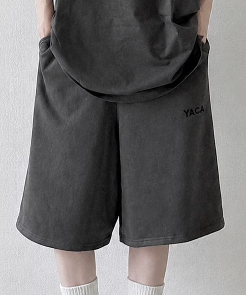 YACA（ヤーカ） ワイドパンツ スウェットパンツ ジャージ Embroidery
